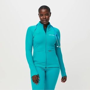 Figs On-Shift ContourKnit Jacket Teal XXS